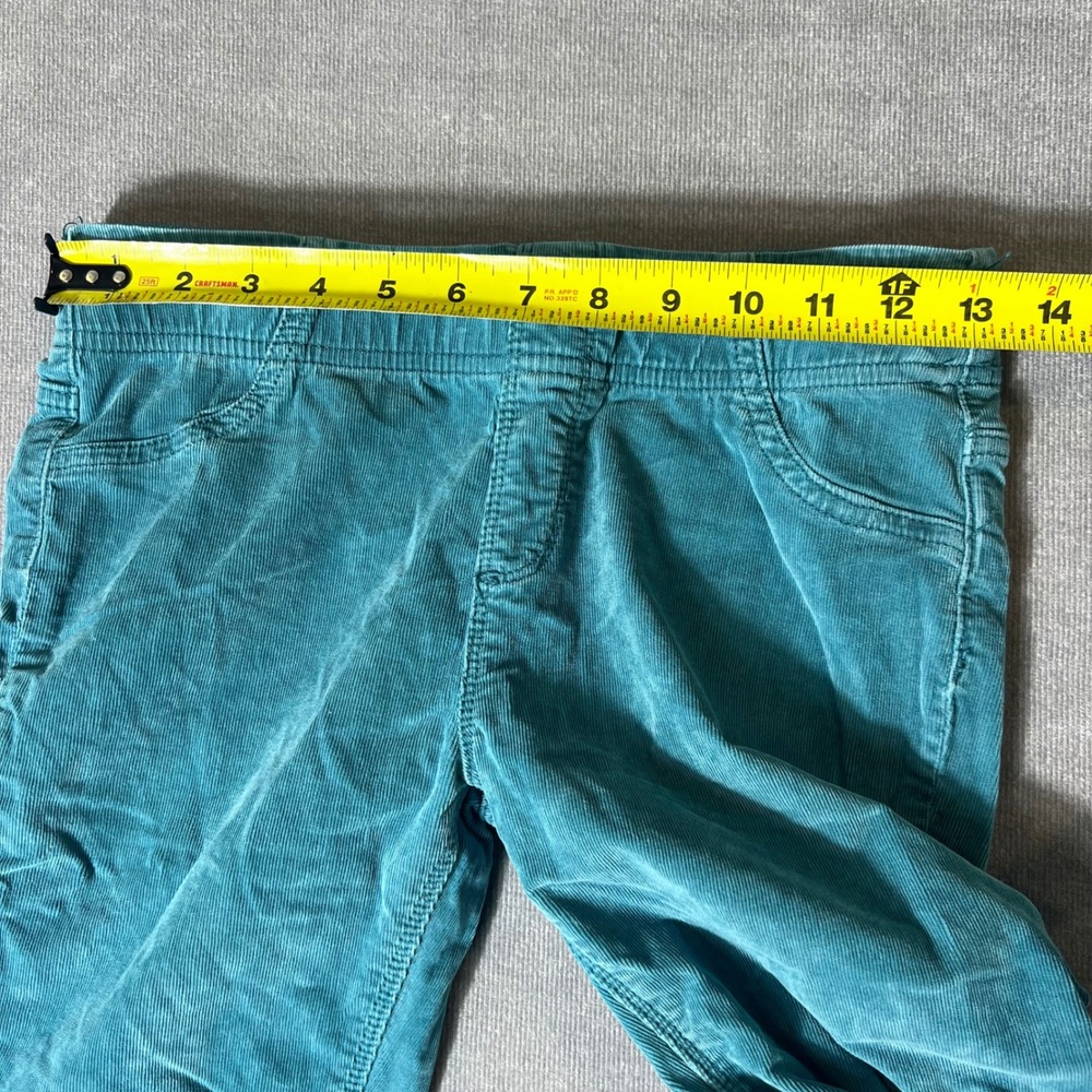 We The Free Free People Teal Corduroy Flare Pants Pull On Bell Bottom Size 26 - Picture 5 of 12